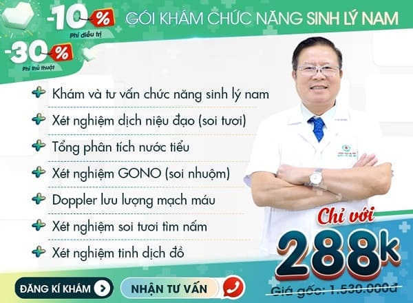 Chi phí khám nam khoa tại Hà Nội