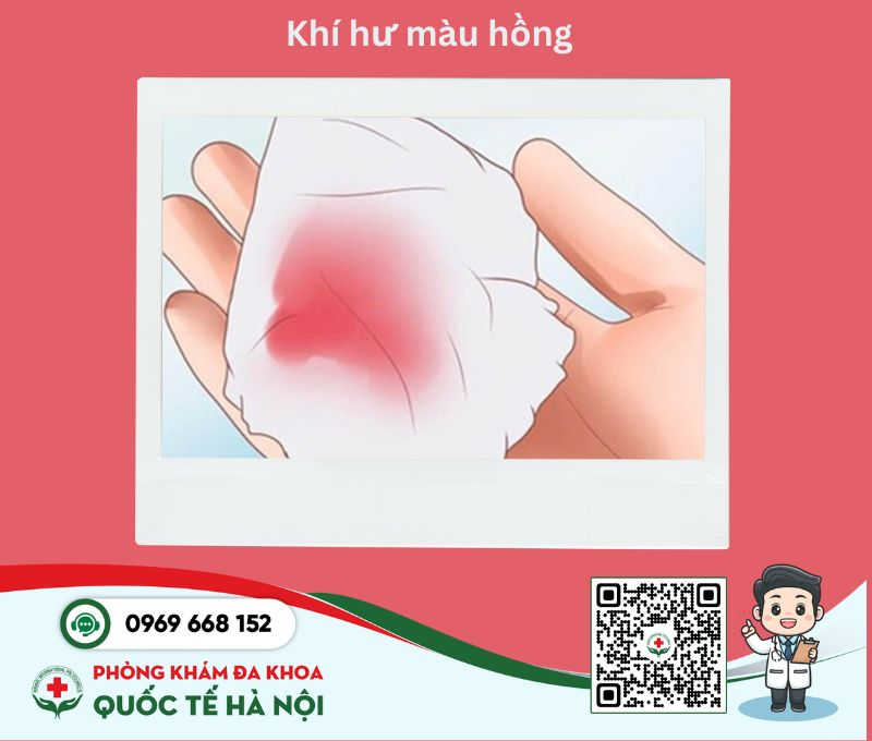 Khí hư màu hồng