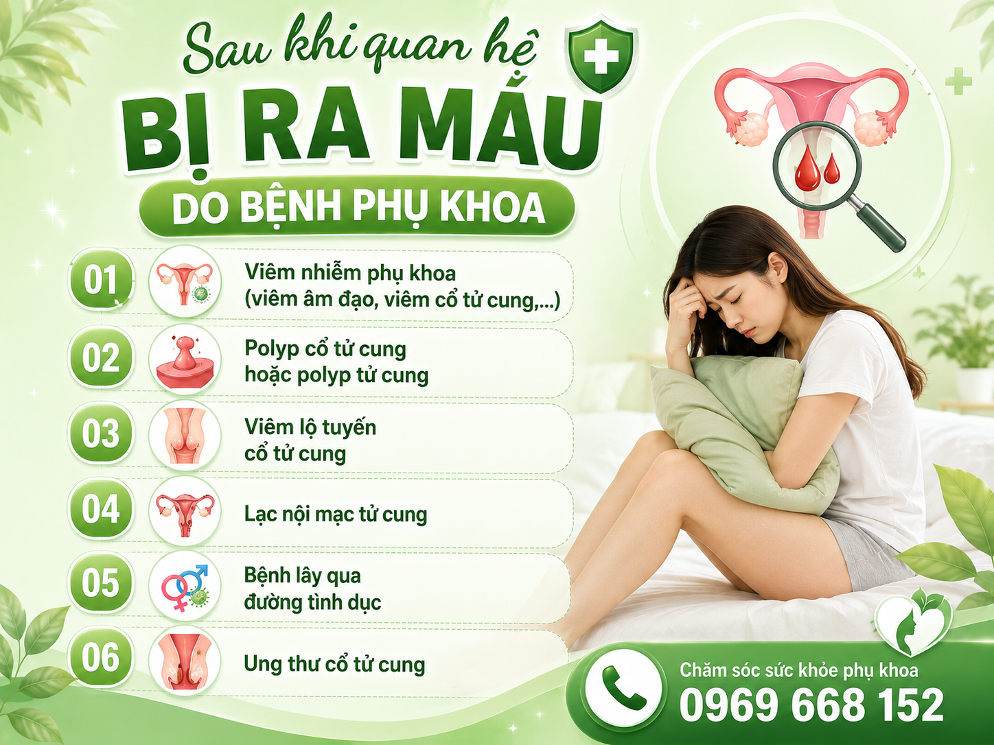 SAU KHI QUAN HỆ BỊ RA MÁU DO ĐÂU? 2 Sau khi quan hệ bị ra máu do bệnh phụ khoa