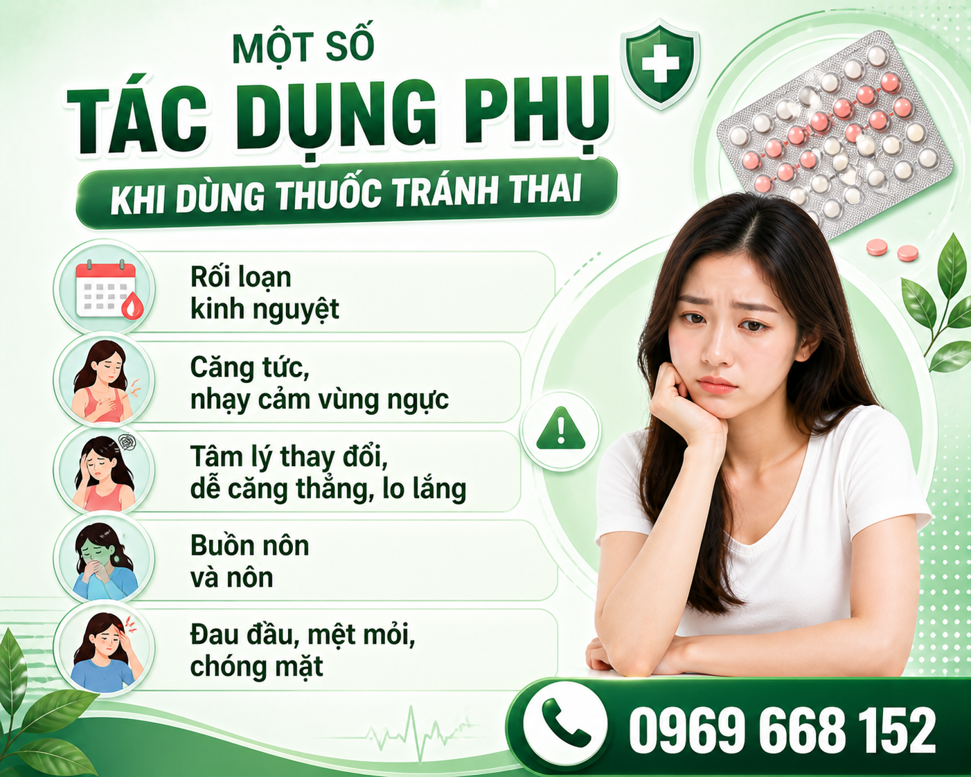 THÔNG TIN TỔNG QUAN VỀ THUỐC TRÁNH THAI 4 tac dung phu khi dung thuoc tranh thai