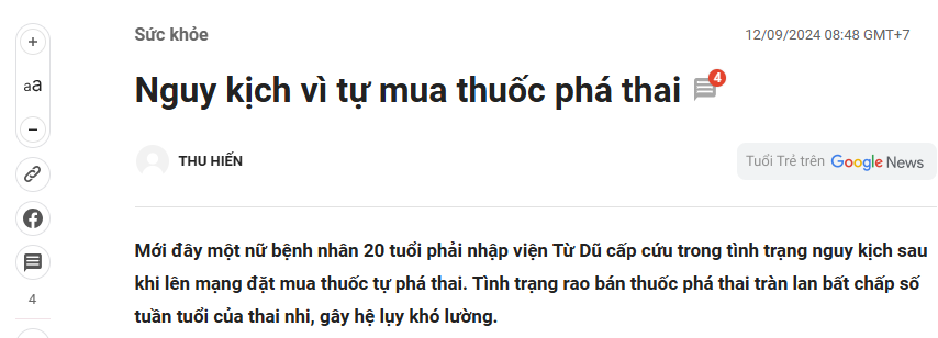 ĐẺ MỔ CÓ PHÁ THAI ĐƯỢC KHÔNG ? BÁC SĨ GIẢI ĐÁP 5 hau qua tu y su dung thuoc pha thai