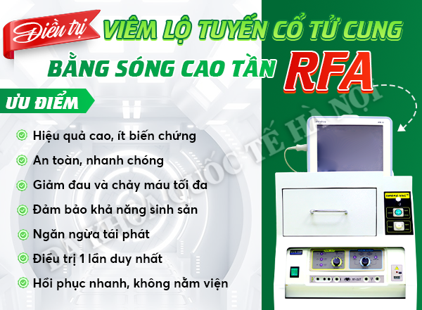 NƯỚC MẮT HẠNH PHÚC CỦA NGƯỜI MẸ MẮC VIÊM LỘ TUYẾN CỔ TỬ CUNG 3 dieu tri viem lo tuyen ctc rfa xanh la 1