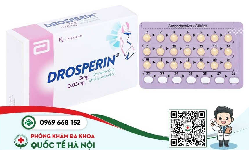 Thuốc tránh thai Drosperin kết hợp Ethinylestradiol