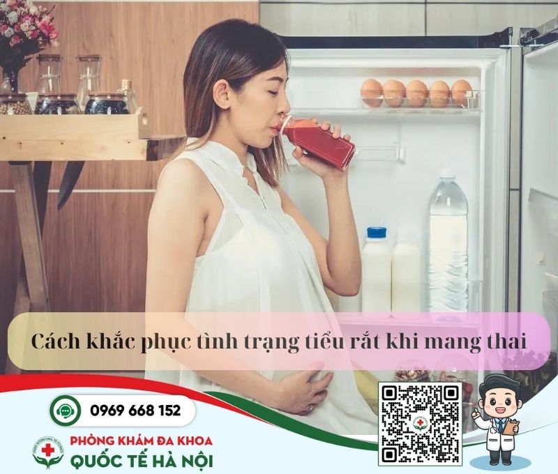 Cách khắc phục tiểu rắt khi mang thai