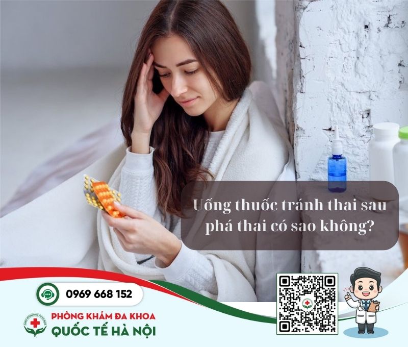 uống thuốc tránh thai sau phá thai