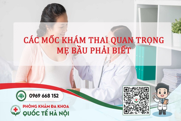 Các mốc khám thai quan trọng