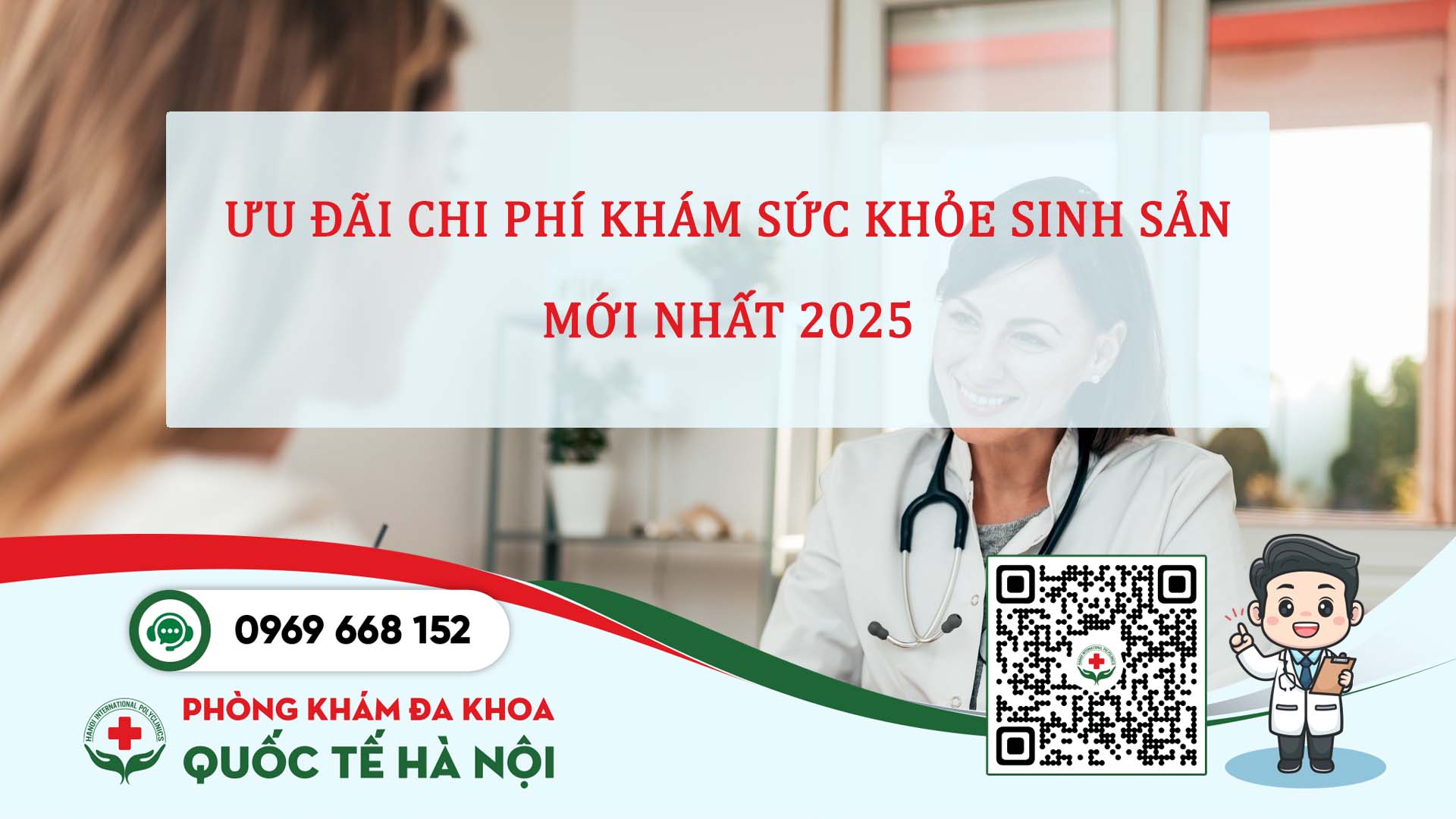 Ưu đãi chi phí khám sức khỏe sinh sản mới nhất 2025