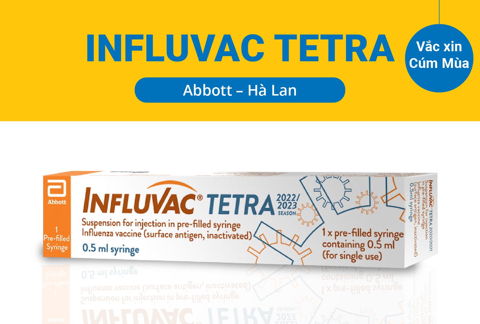 Tiêm mũi cúm cho trẻ với vacxin Influvac Tetra (Hà Lan)