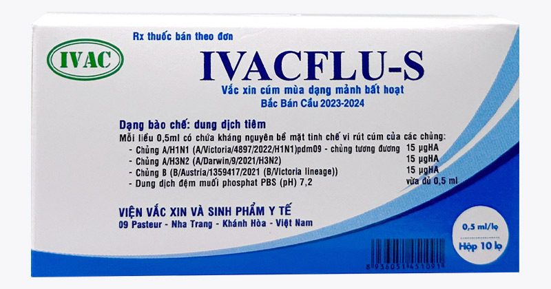 Tiêm mũi cúm cho trẻ với vacxin Ivacflu-S (Việt Nam)