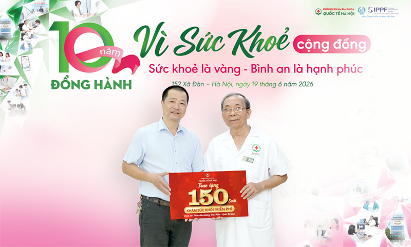 Phòng khám đa khoa quốc tế Hà Nội 10 năm phát triển – Tri ân khám sức khỏe miễn phí 2 ndt04394
